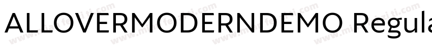 ALLOVERMODERNDEMO Regular字体转换